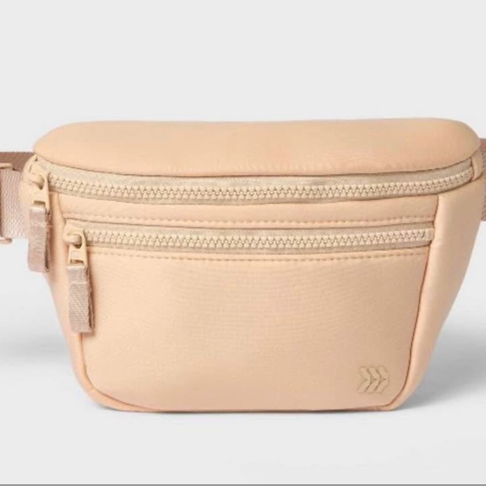All in Motion Premiere Water Resistant Cream Belt Bag Fanny Pack